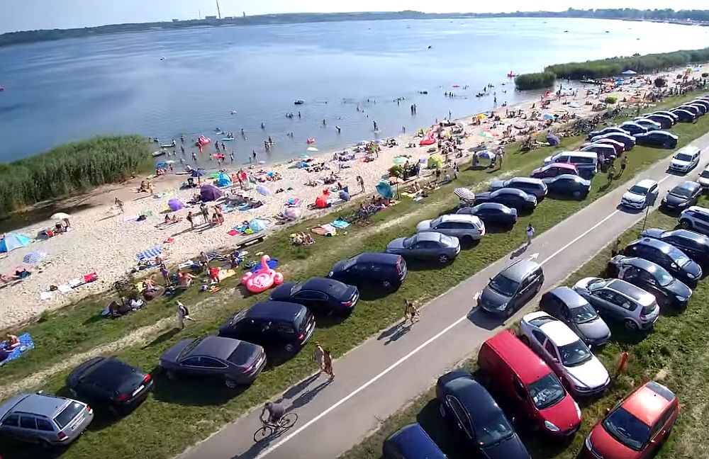 jezioro tarnobrzeskie parkingi nowe