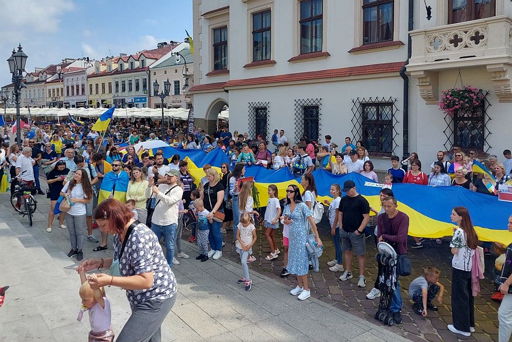 rzeszów ukraina ukraińcy marsz podziękowanie pomoc